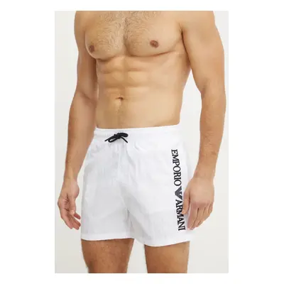 Plavkové šortky Emporio Armani Underwear bílá barva, EM000583 AF12330