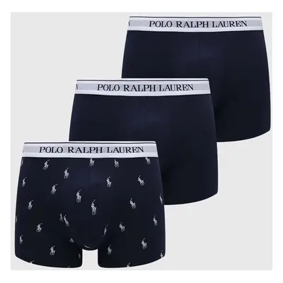 Boxerky Polo Ralph Lauren 3-pack pánské, tmavomodrá barva, 714830299