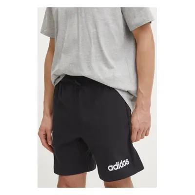 Kraťasy adidas Essentials Linear pánské, černá barva, JE9012