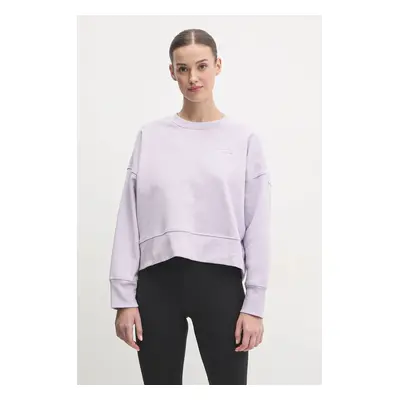 Mikina Dkny dámská, fialová barva, hladká, DP5T1144