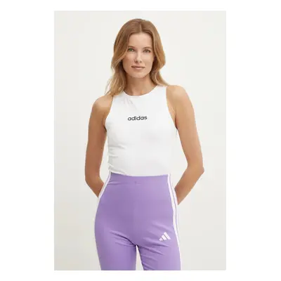 Top adidas Essentials Linear dámský, bílá barva, JC5799