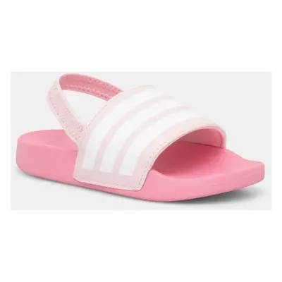 Dětské sandály adidas ADILETTE ESTRAP růžová barva, JR5326