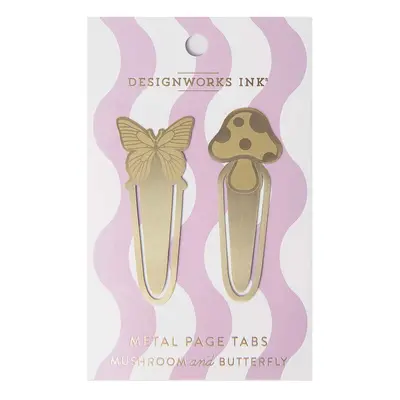 Záložka do knih Designworks Ink Mushrooms + Butterfly 2-pack