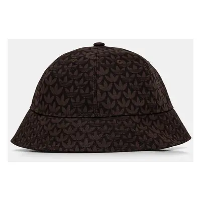 Klobouk adidas Originals MONOGRAM BUCKET hnědá barva, JD0973