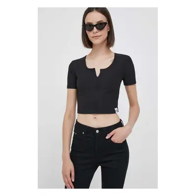 Top Calvin Klein Jeans dámský, černá barva