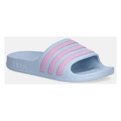 Dětské pantofle adidas ADILETTE AQUA modrá barva, JP5773