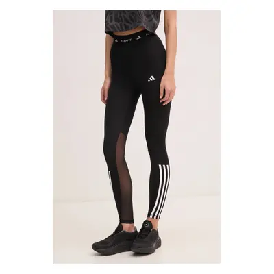 Tréninkové legíny adidas Performance Techfit černá barva, s potiskem, IT2272