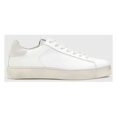 Kožené sneakers boty AllSaints Shana Sneaker bílá barva, W105FB