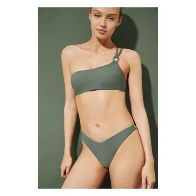 Plavkové kalhotky women'secret SWIM ICONS zelená barva, 6465423