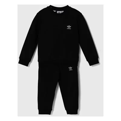 Dětská tepláková souprava adidas Originals CREW SET černá barva, IW1021