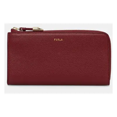 Kožená peněženka Furla vínová barva, WP00471 BX3036 CGQ00