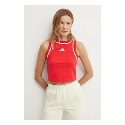 Top adidas W CB Color Pop dámský, červená barva, JG4181