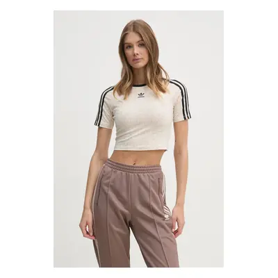 Tričko adidas Originals SNAKE BABY TEE béžová barva, JI8407