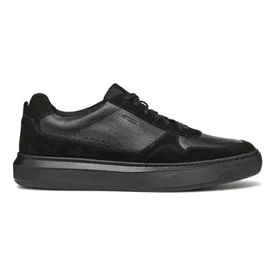 Kožené sneakers boty Geox U DEIVEN černá barva, U465WA 02247 C9999