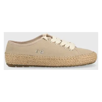 Espadrilky Emu Australia Agonis Organic béžová barva, W12883.ALMO