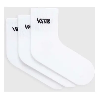 Ponožky Vans 3-pack dámské, bílá barva