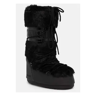 Sněhule Moon Boot MB ICON FAUX FUR černá barva, 80D1408900 N001