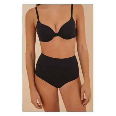 Tvarující kalhotky women'secret SHAPEWEAR MICRO THERMO-REGULATING černá barva, 5182788