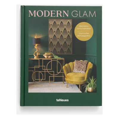 Knížka home & lifestyle Modern Glam by Claire Bingham, English zelená barva