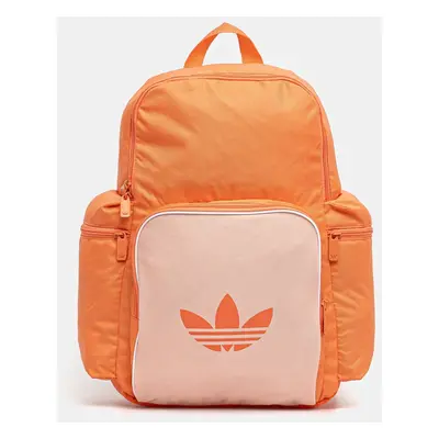 Batoh adidas Originals Adicolor dámský, oranžová barva, velký, s potiskem, JD5531