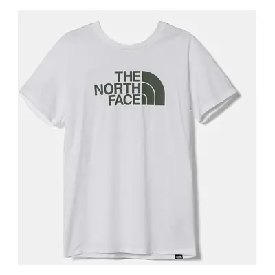 Dětské tričko The North Face S/S EASY TEE bílá barva, s potiskem, NF0A8DRN9ZN1