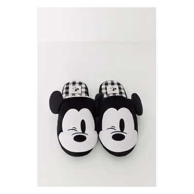 Pantofle women'secret MICKEY černá barva, 4998057