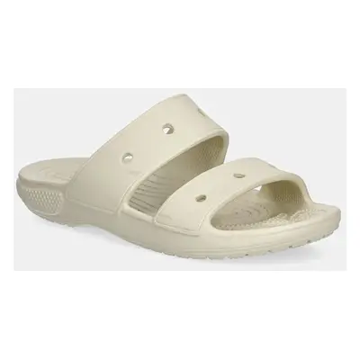 Pantofle Crocs Classic Sandal dámské, béžová barva, 206761