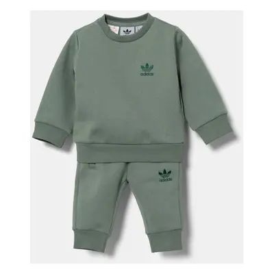 Kojenecká tepláková souprava adidas Originals zelená barva, JI5804