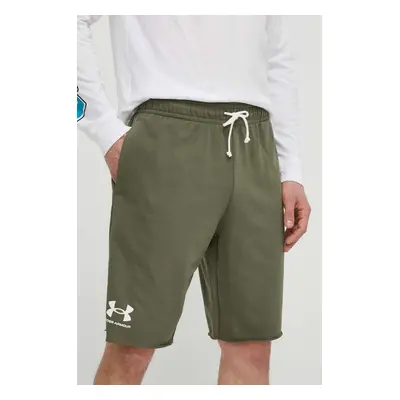 Kraťasy Under Armour pánské, zelená barva, 1361631