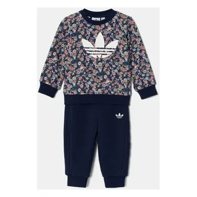 Dětská tepláková souprava adidas Originals tmavomodrá barva, JC8049