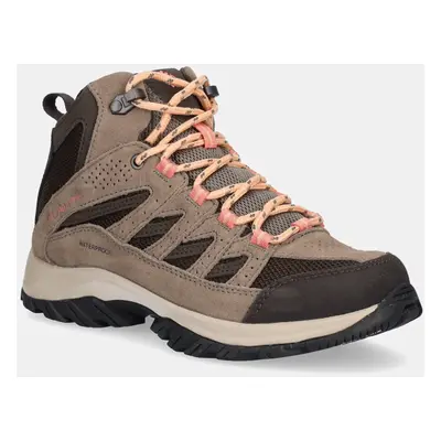 Boty Columbia Crestwood Mid Waterproof dámské, tmavomodrá barva, 2099861