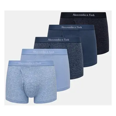 Boxerky Abercrombie & Fitch 5-pack pánské, modrá barva, KI114-4017