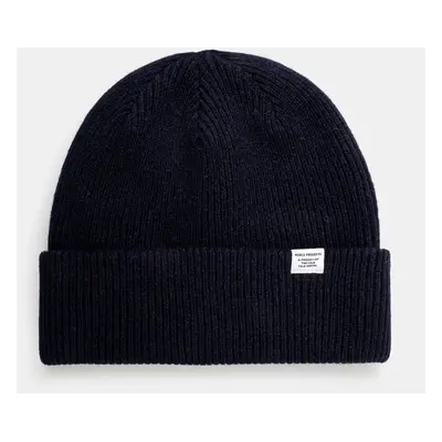 Vlněná čepice Norse Projects Czapka Norse Projects Norse Beanie N95-0569 7004 tmavomodrá barva