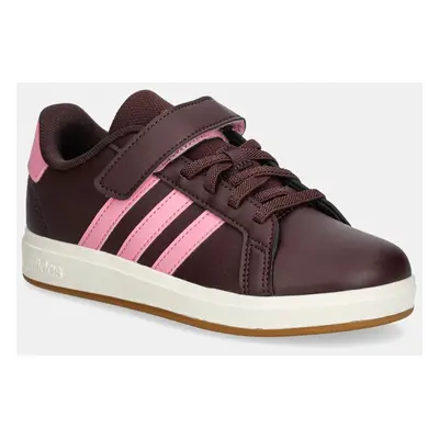 Dětské sneakers boty adidas GRAND COURT 2.0 vínová barva, JR5107