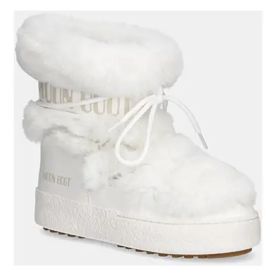 Sněhule Moon Boot MB LTRACK FAUX FUR WP bílá barva, 80D2450130 A001