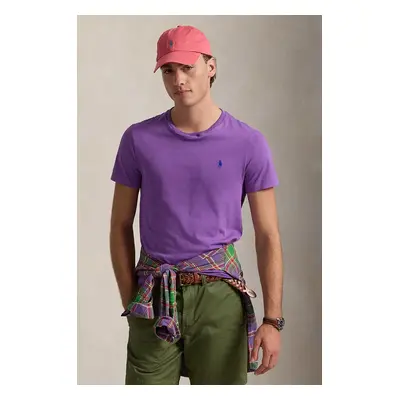 Bavlněné tričko Polo Ralph Lauren červená barva, 710671438