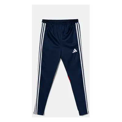 Dětské tepláky adidas Performance tmavomodrá barva, s aplikací, JD0576