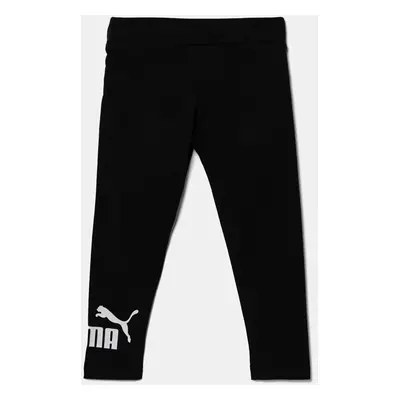 Dětské legíny Puma ESS No. 1 Logo Leggings černá barva, s potiskem, 684936