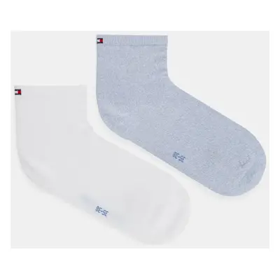 Ponožky Tommy Hilfiger 2-pack dámské, modrá barva, 373001001