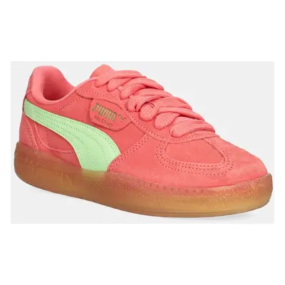 Semišové sneakers boty Puma Palermo Moda Xtra Gum Wns oranžová barva, 400323