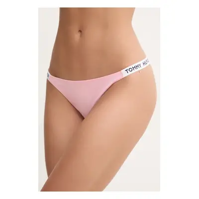 Tanga Tommy Hilfiger růžová barva, UW0UW05615