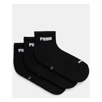 Ponožky Puma 3-pack černá barva, 938393