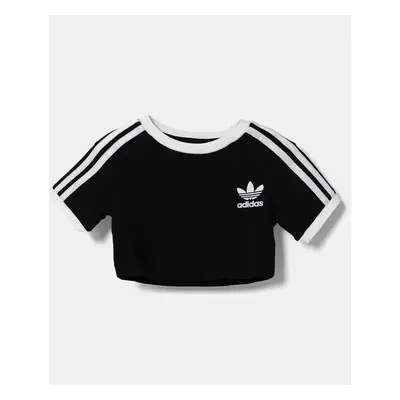 Dětské tričko adidas Originals černá barva, JD1644