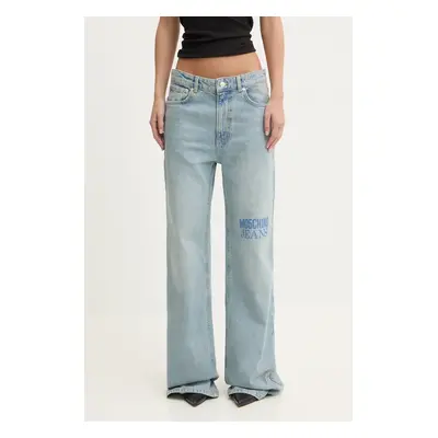 Džíny Moschino Jeans dámské, modrá barva, A0323 8720