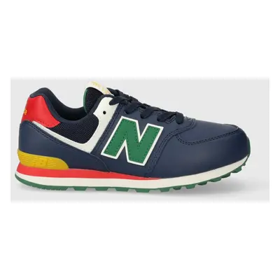 Dětské sneakers boty New Balance GC574CT tmavomodrá barva