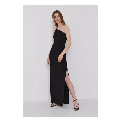 Šaty Lauren Ralph Lauren černá barva, maxi, jednoduché, 253751483004