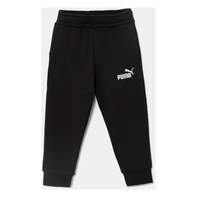 Dětské tepláky Puma ESS No. 1 Logo Sweatpants TR černá barva, hladké, 684934