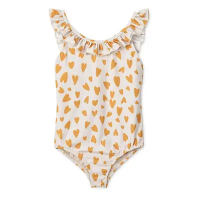 Jednodílné dětské plavky Liewood Kallie Printed Swimsuit žlutá barva