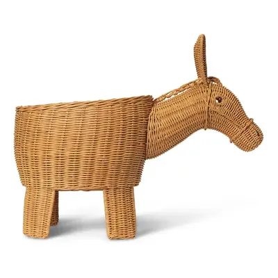 Úložný koš ferm LIVING Donkey béžová barva