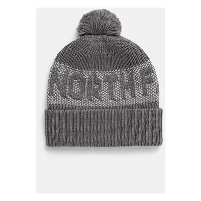 Čepice The North Face Retro Cabin Beanie šedá barva, NF0A88QWRO01